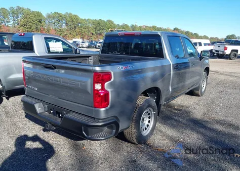 2026 Chevrolet Silverado 1500 4Wd Short Bed Wt/4Wd Standard Bed Wt z USA, uszkodzony, nr VIN 1GCPKAEKXTZ195520